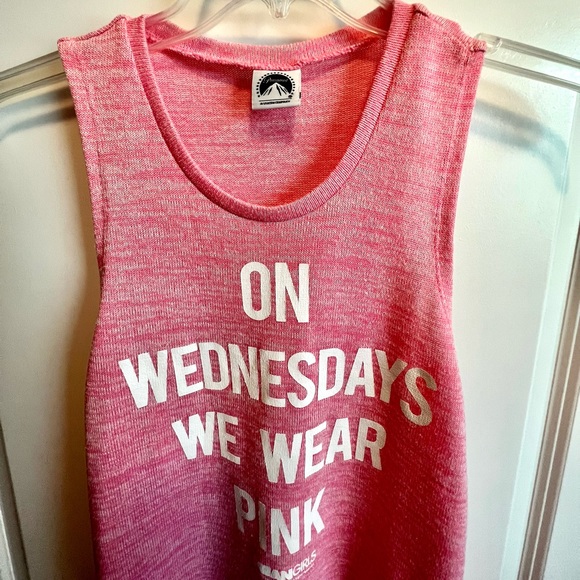 On Wednesdays We Wear Pink Paramount Pictures Mean Girls Tank Top size M - Picture 2 of 7